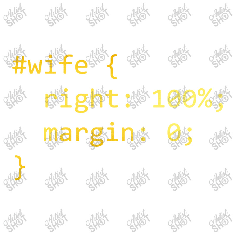 Funny Programming Wife Right Margin Sticker | Artistshot