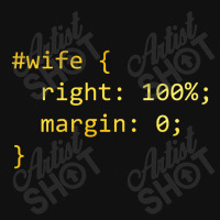 Funny Programming Wife Right Margin Slide Sandal | Artistshot