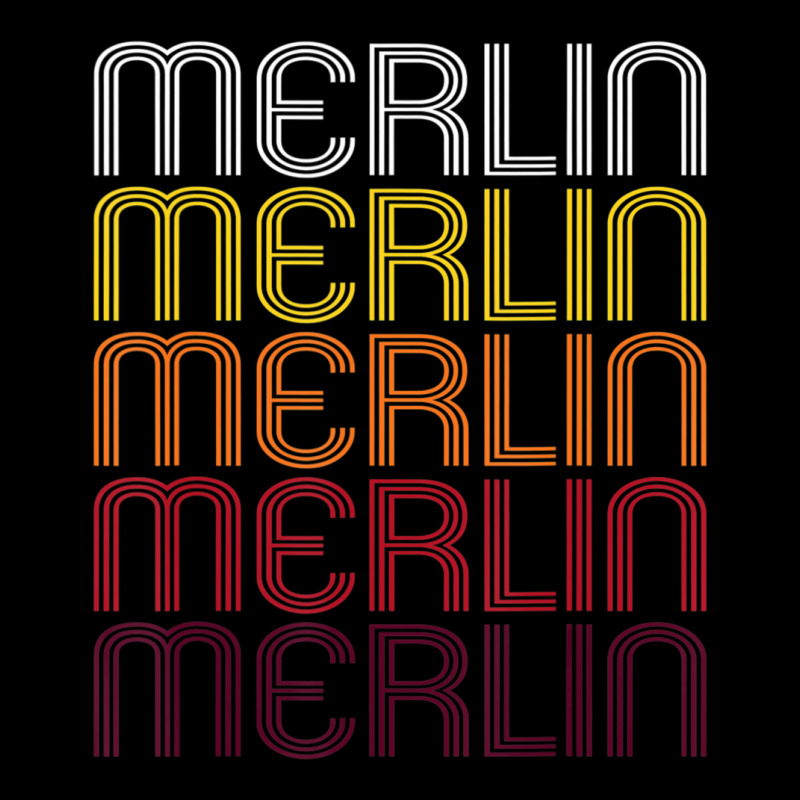 Merlin Retro Wordmark Pattern Vintage Style Baby Tee | Artistshot