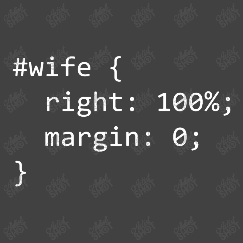 Funny Programming Wife Right Margin Vintage T-shirt | Artistshot