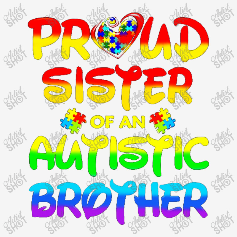 Proud Sister Of An Austic Brother Baby Bibs by Mollystinnettc | Artistshot