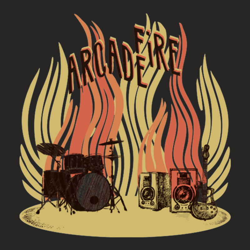 The Arcade Fire T-shirt Ladies Fitted T-Shirt by cm-arts | Artistshot