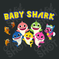 Happy Pinkfong Baby Shark Friends Cartoon Characters Women's Triblend Scoop T-shirt | Artistshot