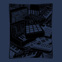 Electronic Musician Loves Synthesizers Men Denim Jacket | Artistshot