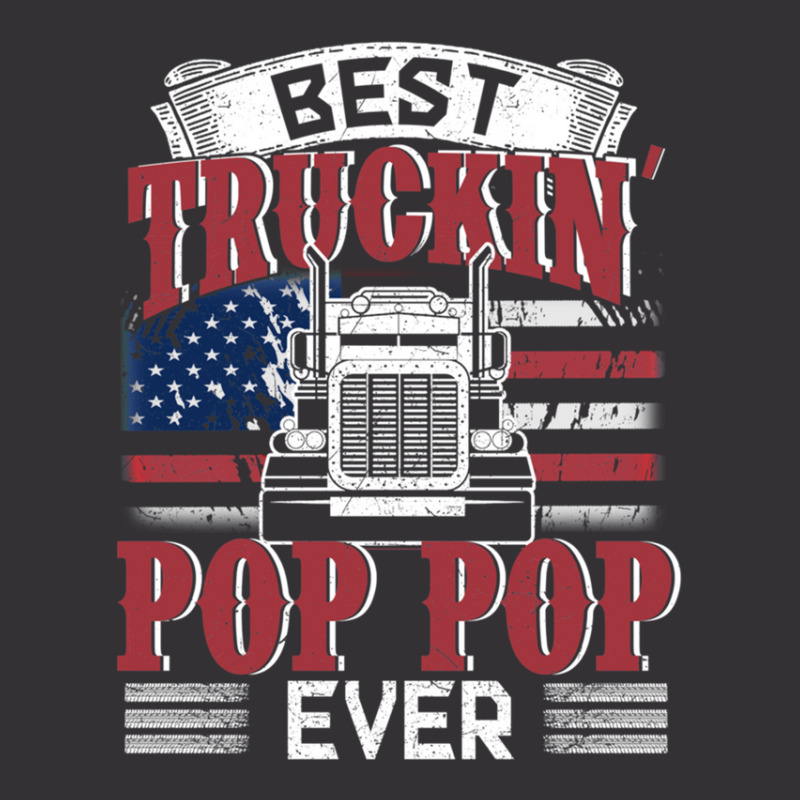 Best Truckin Pop Pop Ever American Flag Father's Day Vintage Short by cm-arts | Artistshot