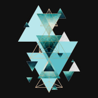 Geometric Triangle Compilation In Teal Apple Watch Band | Artistshot