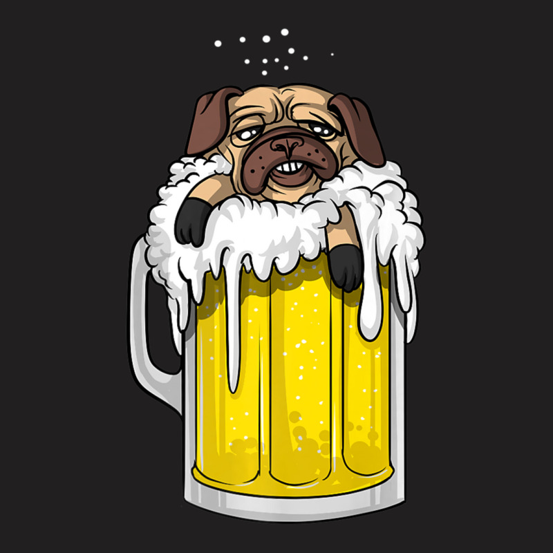 Pug Dog Beer Drinking Party Men Women T-shirt | Artistshot