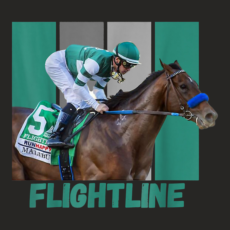 Flightline Horse Racing Thoroughbred Del Mar Santa Anita T Shirt Ladies Fitted T-Shirt by cm-arts | Artistshot