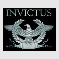 Roman Invictus Eagle, Silver On Black Hoodie & Jogger Set | Artistshot