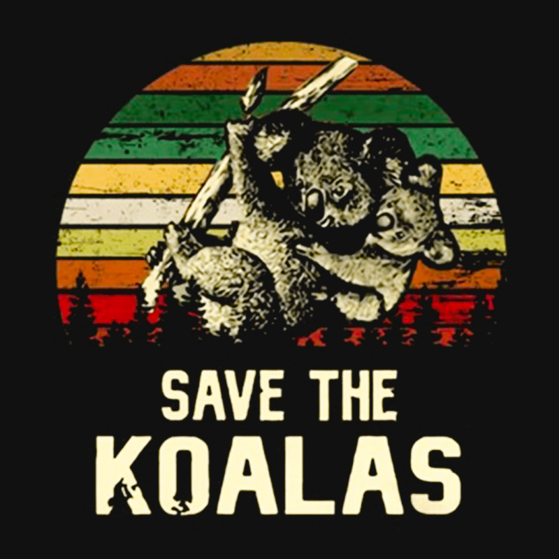 Save The Koala, Save, The, Koala, Save The Koala Vintage, Save The Koa Landscape Canvas Print | Artistshot