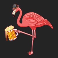 Beer Drinking Flamingo Drinker Wading Bird Oktoberfest Gift Sweatshirt 3/4 Sleeve Shirt | Artistshot