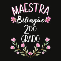 Maestra Bilingue Bilingual Teacher Spanish 2nd Grade Scorecard Crop Tee | Artistshot