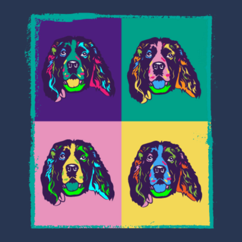 Dog Lover I Pop Art English Springer Spaniel Men Denim Jacket by cm-arts | Artistshot