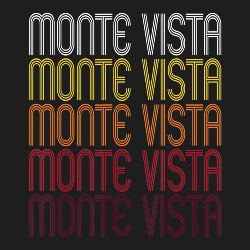 Monte Vista, Co Vintage Style Colorado Classic T-shirt by Mello Greenwood | Artistshot