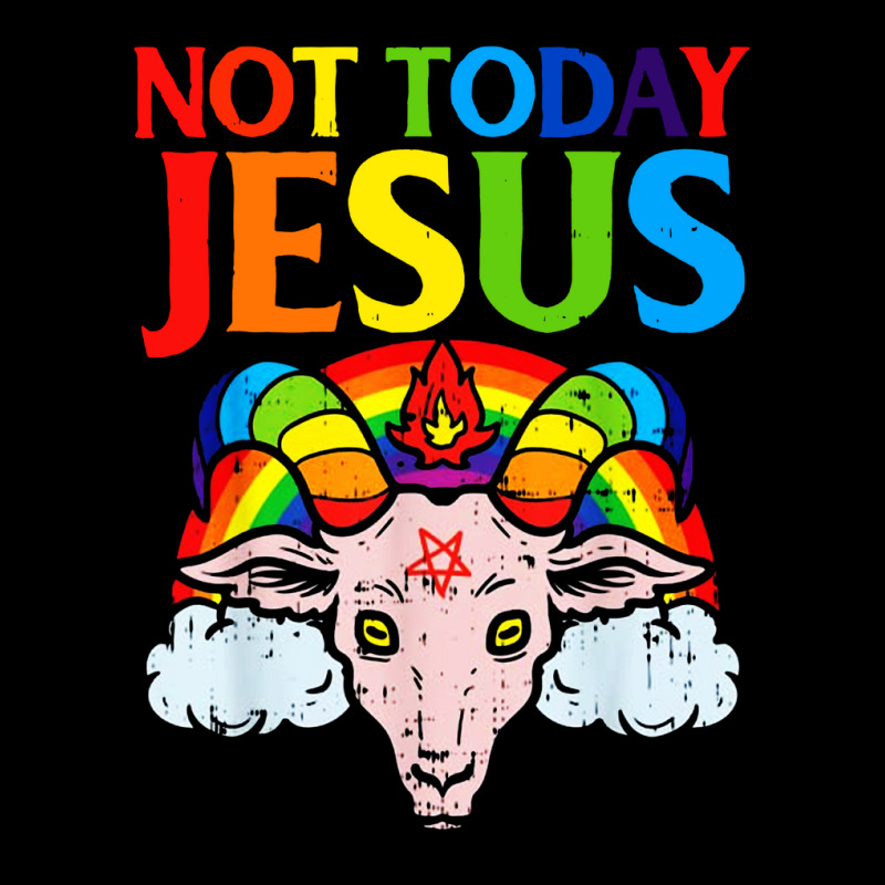 Today Not Jesus Satan Goat Satanic Adjustable Cap by atereabag | Artistshot