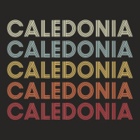 Caledonia Michigan Caledonia Mi Retro Vintage Text Premium T Shirt Ladies Fitted T-shirt | Artistshot