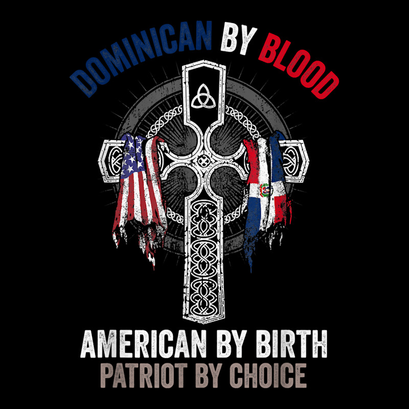 Dominican By Blood American By Birth Dominican Republic Flag T Shirt Women's V-Neck T-Shirt by cm-arts | Artistshot