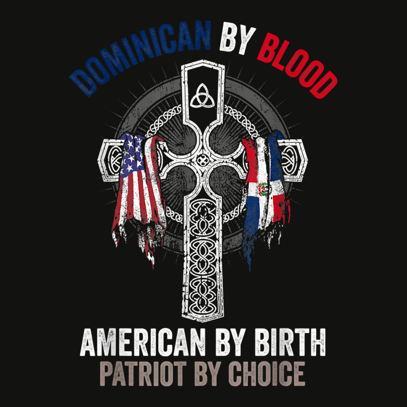 Dominican By Blood American By Birth Dominican Republic Flag T Shirt Scorecard Crop Tee by cm-arts | Artistshot