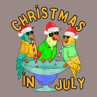 Christmas In July Pool Party Parrot Bird Funny Drinking Team T Shirt Vintage T-shirt | Artistshot