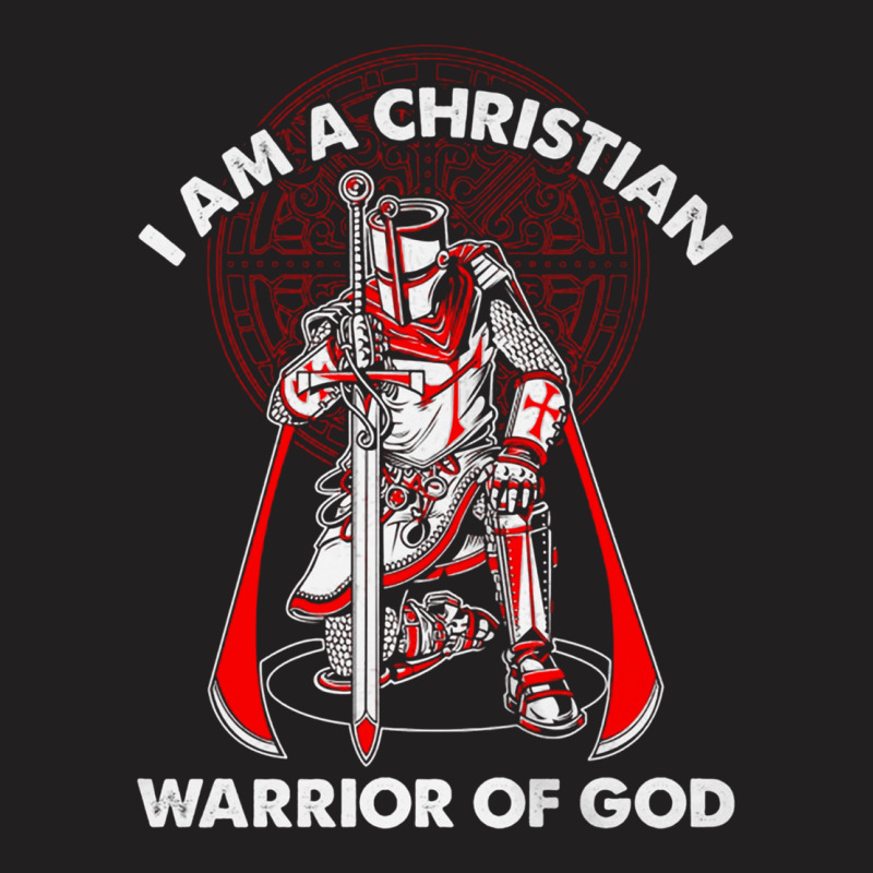 I Am A Christian Warrior Of God Crusader Knights Templar Pullover Hood T-shirt | Artistshot