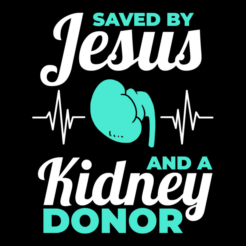 Saved By Jesus And A Kidney Donor Organ Donation Awareness Long Sleeve Pocket T-Shirt by cm-arts | Artistshot