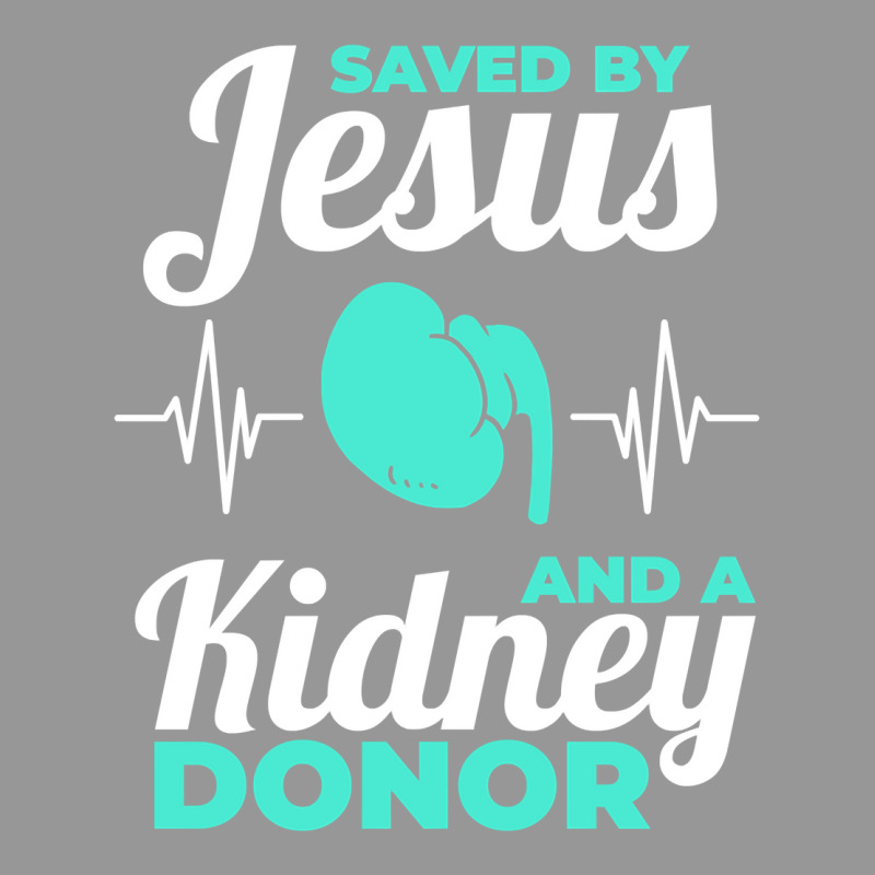 Saved By Jesus And A Kidney Donor Organ Donation Awareness Long Sleeve Women's V-Neck T-Shirt by cm-arts | Artistshot