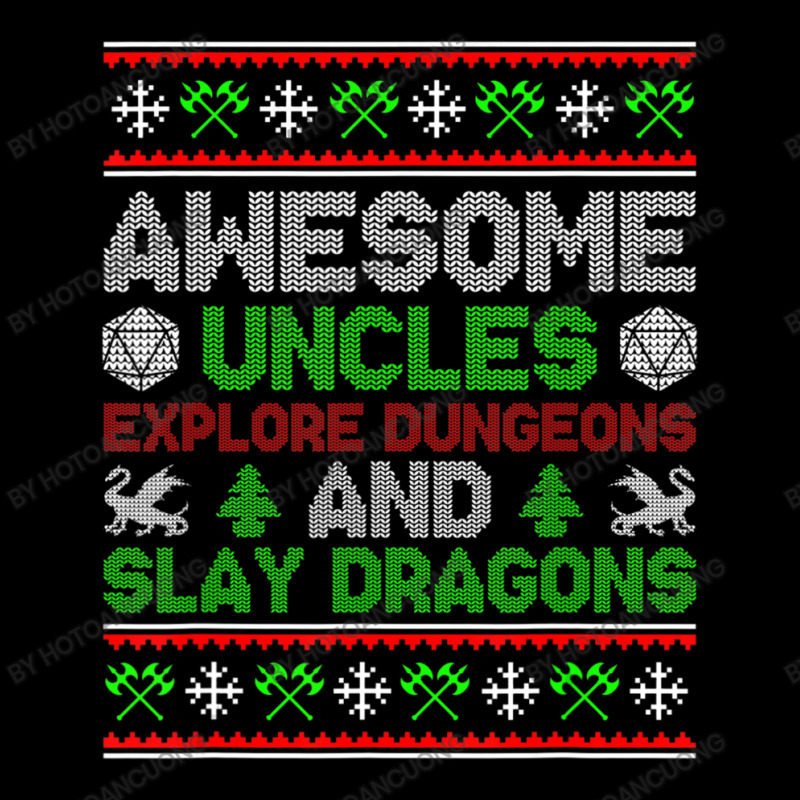 Mens Awesome Uncles Tabletop Christmas D20 Ugly Sweater Adjustable Cap by hotoancuong | Artistshot