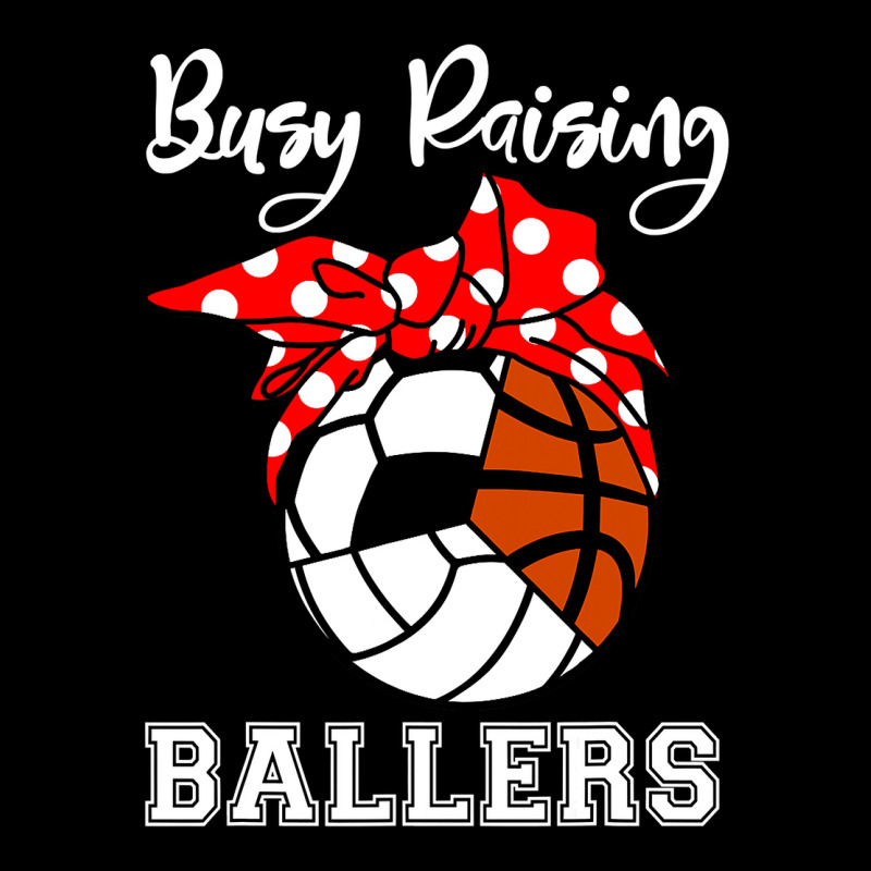 Busy Raising Ballers Funny Volleyball Soccer Basketball Mom Men's 3/4 Sleeve Pajama Set | Artistshot