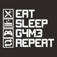 Eat Sleep Game Repeat Funny Leetcode Leet Gift Racerback Tank | Artistshot