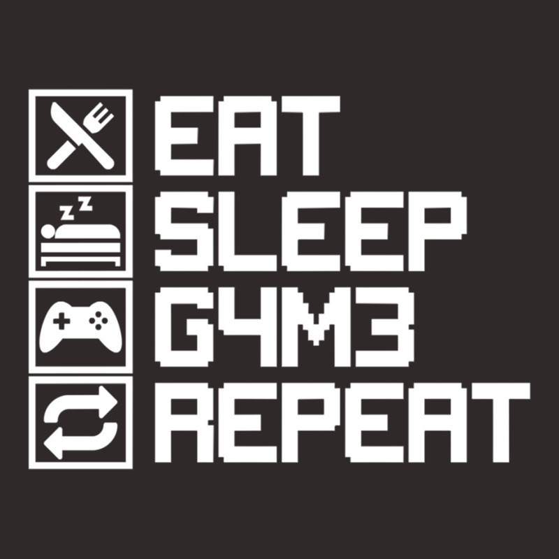 Eat Sleep Game Repeat Funny Leetcode Leet Gift Racerback Tank by FRANCISMATANZA | Artistshot