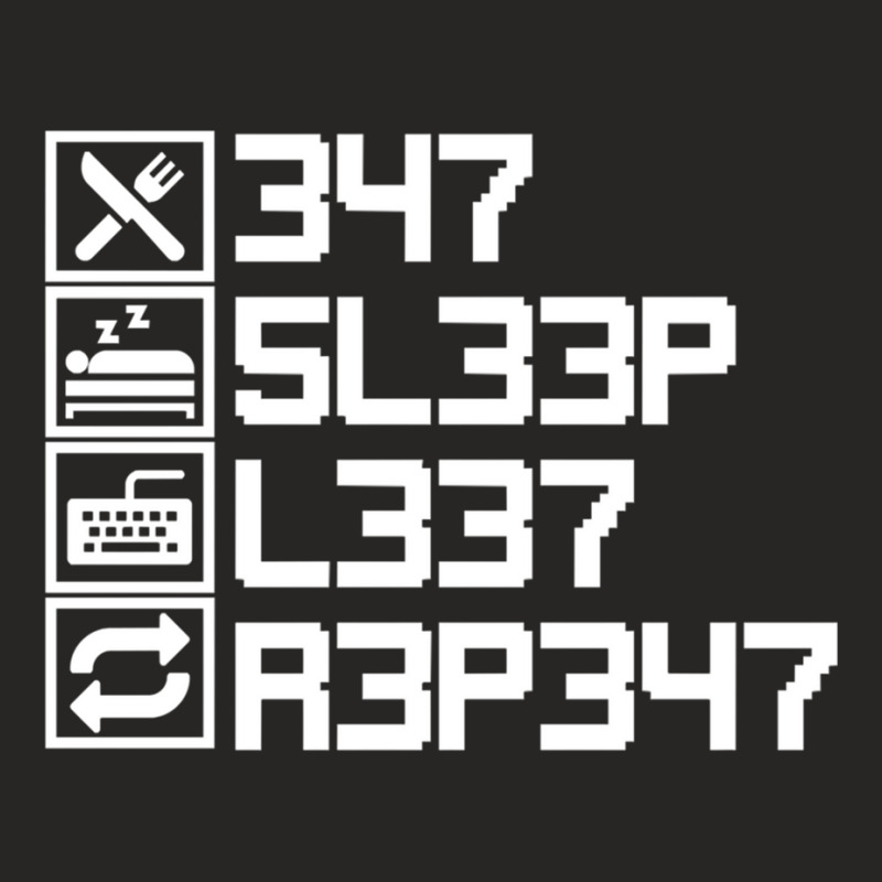 Eat Sleep Leet Repeat Leetcode 1337 L33t Gift Ladies Fitted T-Shirt by FRANCISMATANZA | Artistshot