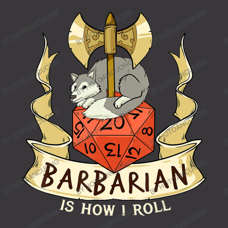 Mens W20 Barbarian Roll 20-sided Dice Role Play Dungeon Fantasy Ladies Curvy T-Shirt by hotoancuong | Artistshot