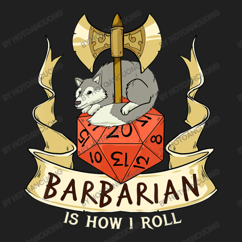 Mens W20 Barbarian Roll 20-sided Dice Role Play Dungeon Fantasy Ladies Polo Shirt by hotoancuong | Artistshot