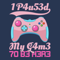 I Paused My Game To Be Here Gamer Girl Leetspeak Men Denim Jacket | Artistshot