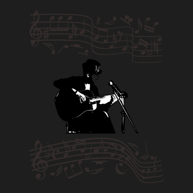 Guitar Singer And Music Notes Classic T-shirt by LaDonnaOesterle | Artistshot