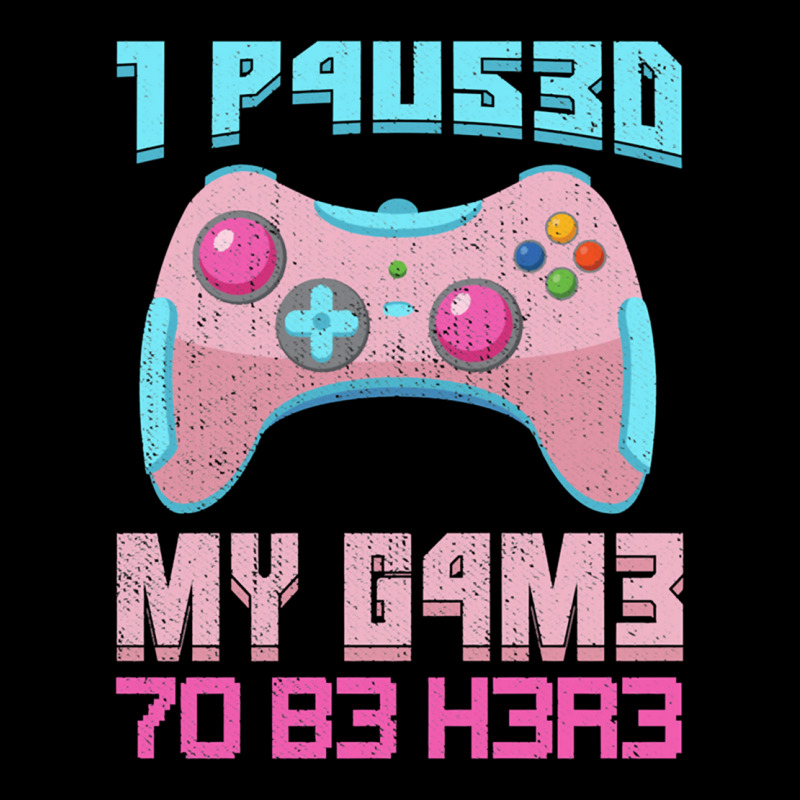 I Paused My Game To Be Here Pink Gamer Girl Leet Zipper Hoodie | Artistshot