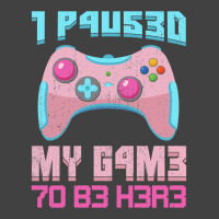 I Paused My Game To Be Here Pink Gamer Girl Leet Vintage T-shirt | Artistshot