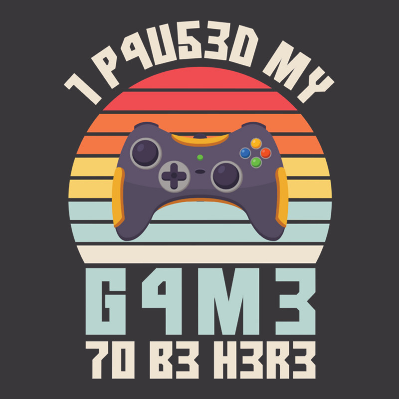 I Paused My Game To Be Here Vintage Gamer Gift Ladies Curvy T-Shirt by FRANCISMATANZA | Artistshot