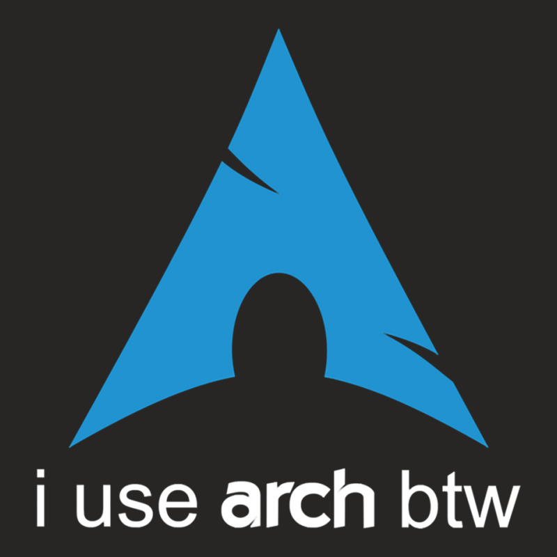 I Use Arch Btw Linux Ladies Fitted T-Shirt by FRANCISMATANZA | Artistshot