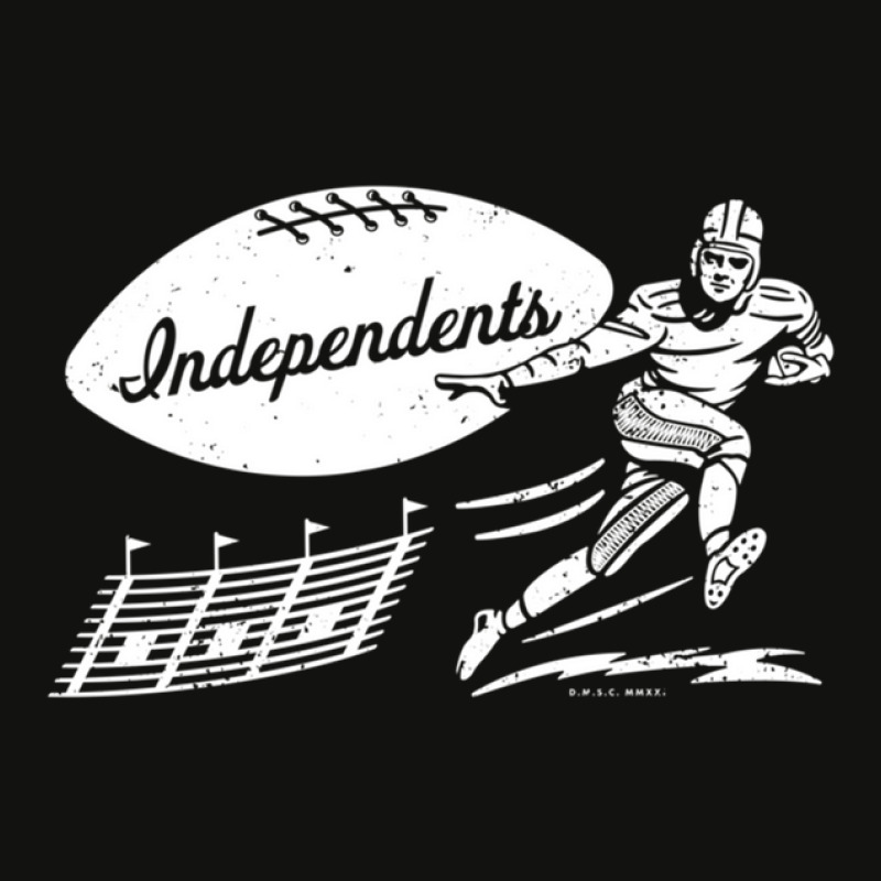 Vintage Football Rock Island Independents White Independents Wordmark Scorecard Crop Tee by MathiasKaufman | Artistshot