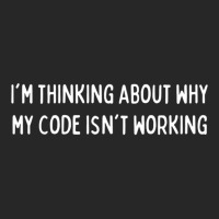 Im Thinking About Why My Code Isnt Working Codingcoder Software Engine Men's T-shirt Pajama Set | Artistshot