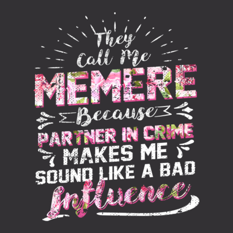 They Call Me Meme Partner In Crime Funny Vintage Hoodie | Artistshot