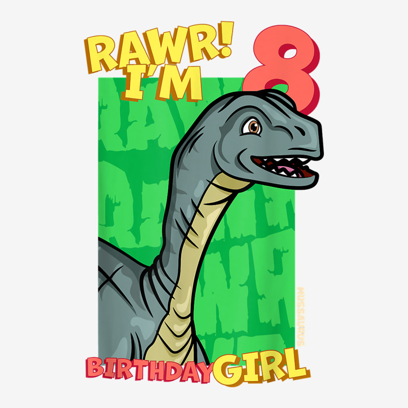 Rawr! I'm 8 Birthday Girls 8th Birthday Dino Mussaurus T Shirt Toddler Hoodie | Artistshot