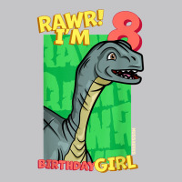 Rawr! I'm 8 Birthday Girls 8th Birthday Dino Mussaurus T Shirt Baby Bodysuit | Artistshot