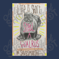 Life Is Short Steal A Walrus Men Denim Jacket | Artistshot