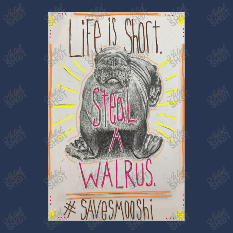 Life Is Short Steal A Walrus Men Denim Jacket | Artistshot