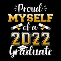 Proud Myself Of A Class Of 2022 Graduate Senior Graduation V-neck Tee | Artistshot