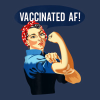 Vaccinated Af Shirt Pro Vaccine Vaccinated Rosie The Riveter T Shirt Ladies Denim Jacket | Artistshot