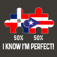 Half Puerto Rican Half Dominican Flag Map Combined Pr Rd T Shirt Bucket Hat | Artistshot