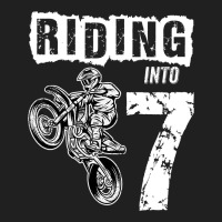 Riding Into 7 Years Old 7th Birthday Boy Dirt Bike Party Drawstring Bags | Artistshot